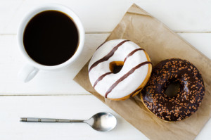 donuts and coffee © nata_vkusidey
